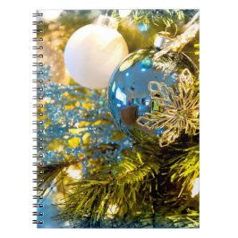 Cuaderno Navidades azules y de oro mágico