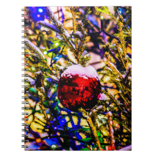 Cuaderno Navidades Ball Red