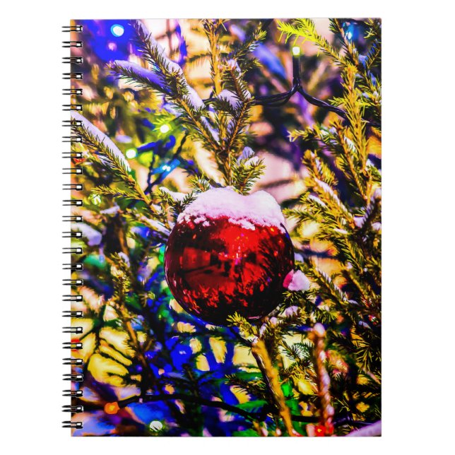Cuaderno Navidades Ball Red (Frente)