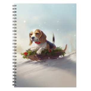 Cuaderno Navidades Beagle en invierno