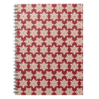 Cuaderno Navidades blancos Copos de nieve