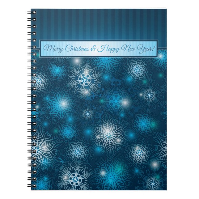 Cuaderno Navidades blancos y bloc de notas de Año Nuevo fel (Frente)