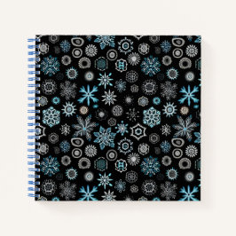 Cuaderno Navidades Blue Snowflakes