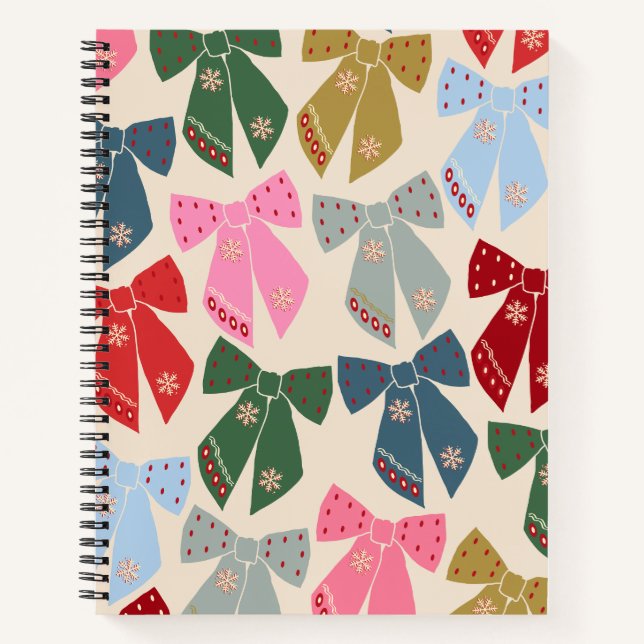 Cuaderno Navidades Bows Coquette (Anverso)