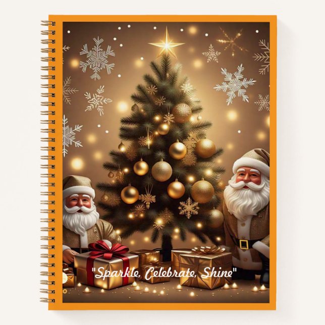 Cuaderno "Navidades brillantes Star Light" (Anverso)