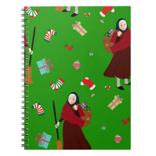 Cuaderno navidades bruja Befana
