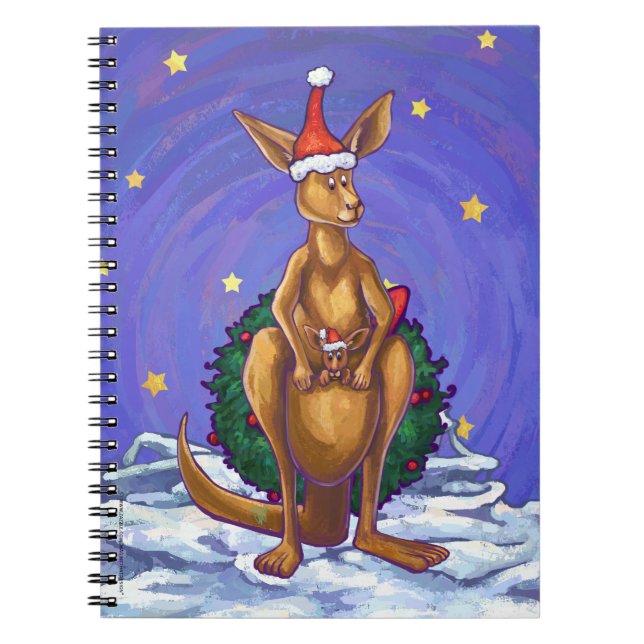 Cuaderno Navidades canguro Starry Night (Frente)