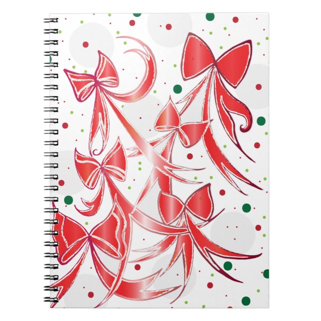 Cuaderno Navidades caprichosos con el patrón de arcos de ca (Frente)