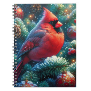 Cuaderno Navidades/cardenal invernal