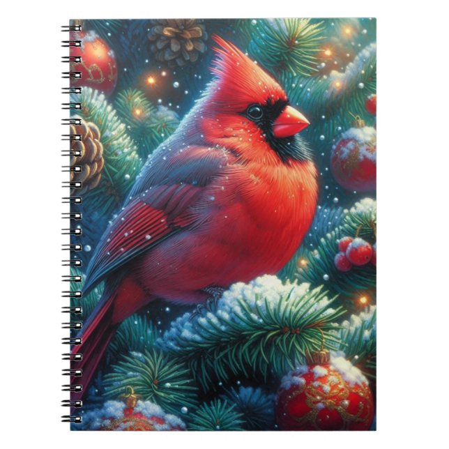Cuaderno Navidades/cardenal invernal (Frente)