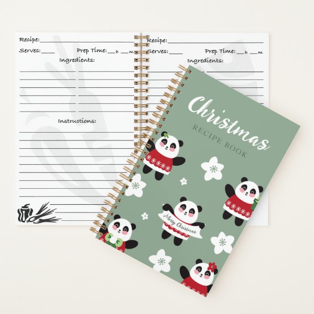 Cuaderno Navidades Cherry Blossom Panda (Interior)