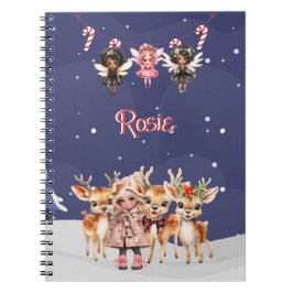 Cuaderno Navidades Chica reno Candy Cane Fairies