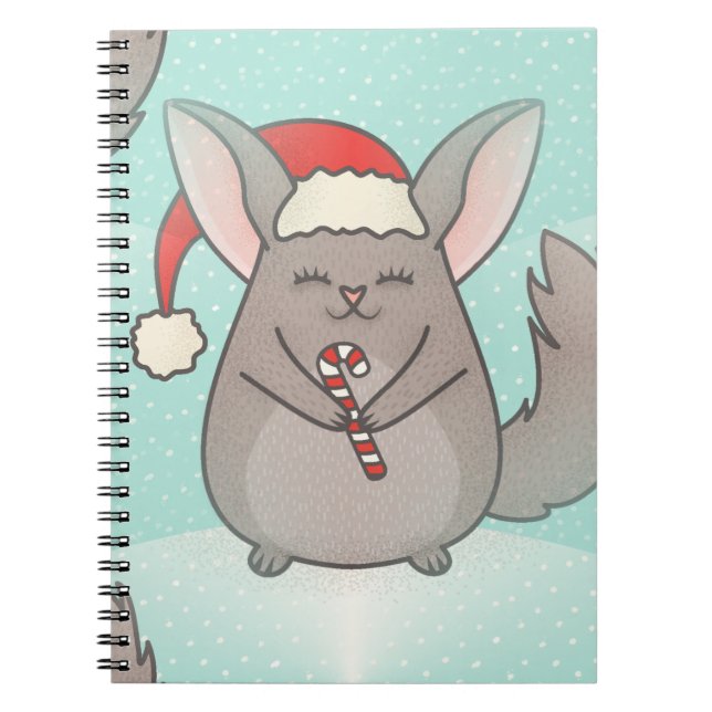 Cuaderno navidades chinchillas (Frente)