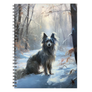 Cuaderno Navidades chinos abandonados dejaron que nieve