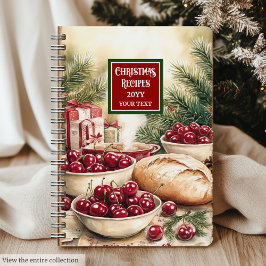 Cuaderno Navidades clásicos Binder su nombre personalizado
