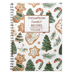 Cuaderno Navidades cocina receta personalizada