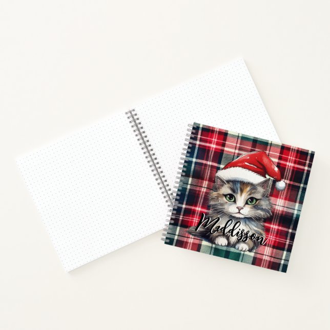 Cuaderno Navidades Colocaron Santa Cat Con Nombre (Interior)