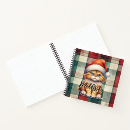 Cuaderno Navidades Colocaron Santa Cat Con Nombre
