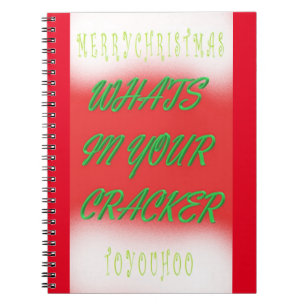Cuaderno Navidades con temática blanca y verde roja