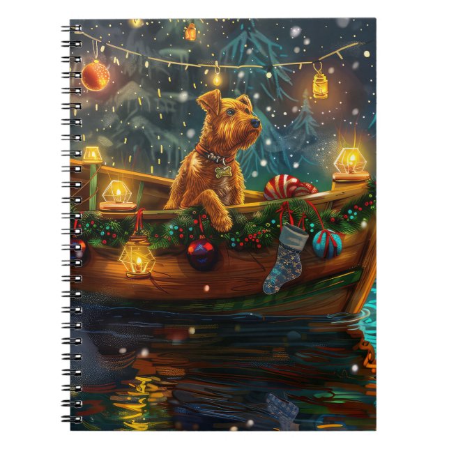 Cuaderno Navidades de Airedale (Frente)