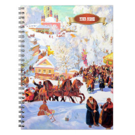 Cuaderno Navidades de arte rusos entregan portátiles