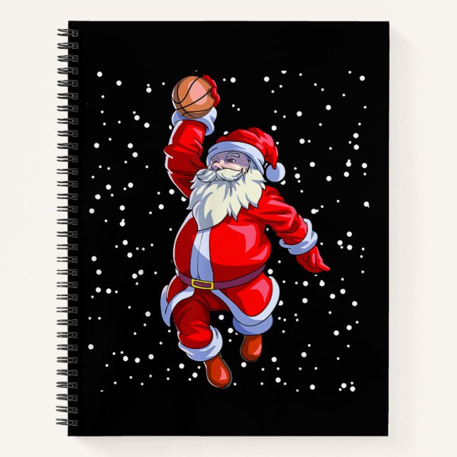 Cuaderno Navidades de baloncesto hombres camisetas niños ba (Anverso)