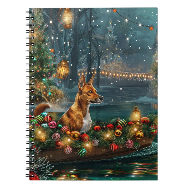 Cuaderno Navidades de Basenji (Frente)