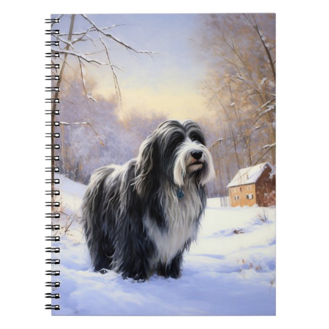 Cuaderno Navidades De Beart Collie Let It Snow (Frente)