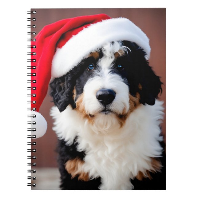 Cuaderno Navidades de Bernedoodle (Frente)