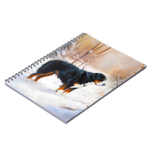 Cuaderno Navidades de Bernese Mountain Let It Snow