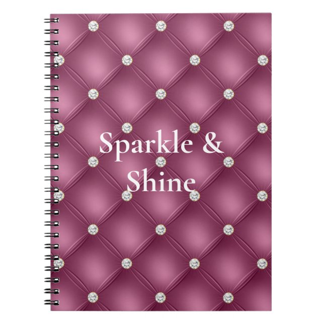 Cuaderno Navidades de Berry Pink Diamond Tufts (Frente)