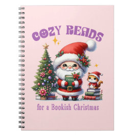 Cuaderno Navidades de biblioteca de Santa Claus acogedores 