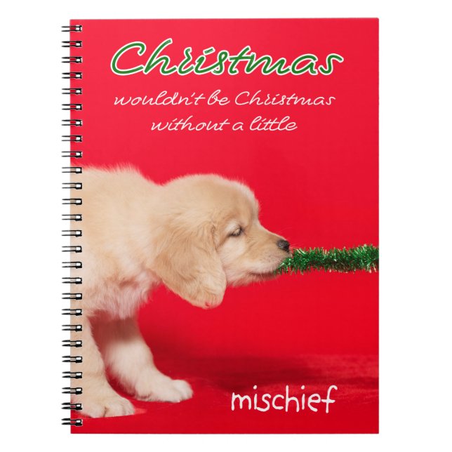 Cuaderno Navidades de Cachorros de Oro (Frente)
