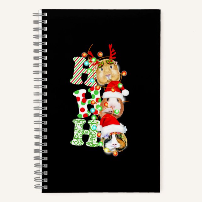 Cuaderno Navidades de cerdo de Guinea (Anverso)