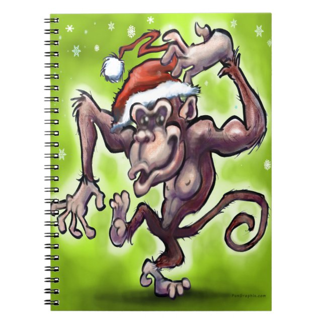 Cuaderno Navidades de Chimpanzee (Frente)