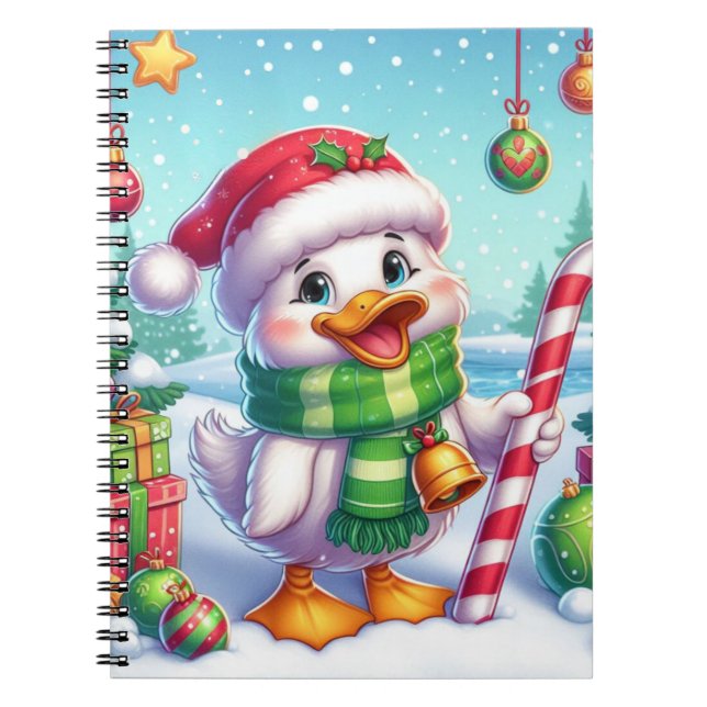 Cuaderno Navidades de color lindo patán (Frente)