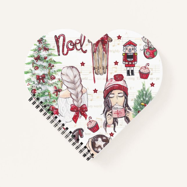 Cuaderno Navidades de color rojo (Anverso)