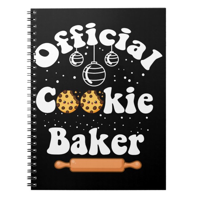 Cuaderno Navidades de Cookie Baker Cookie Amantes (Frente)