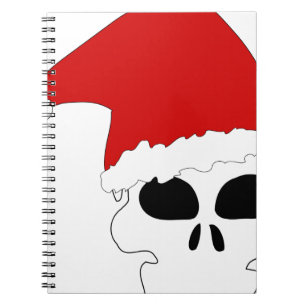 Cuaderno navidades de cráneo de gótico