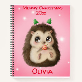 Cuaderno Navidades de Cute Hedgehog