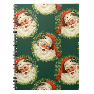 Cuaderno Navidades de Cute Santa Claus Happy Face