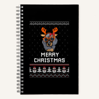 Cuaderno Navidades de Dachshund