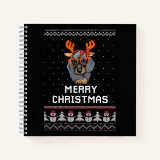 Cuaderno Navidades de Dachshund