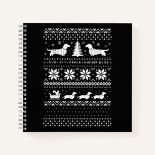 Cuaderno Navidades de Dachshunds