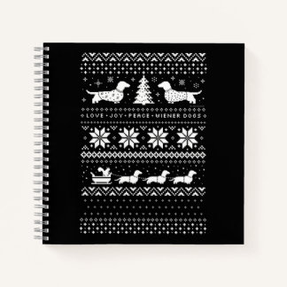 Cuaderno Navidades de Dachshunds