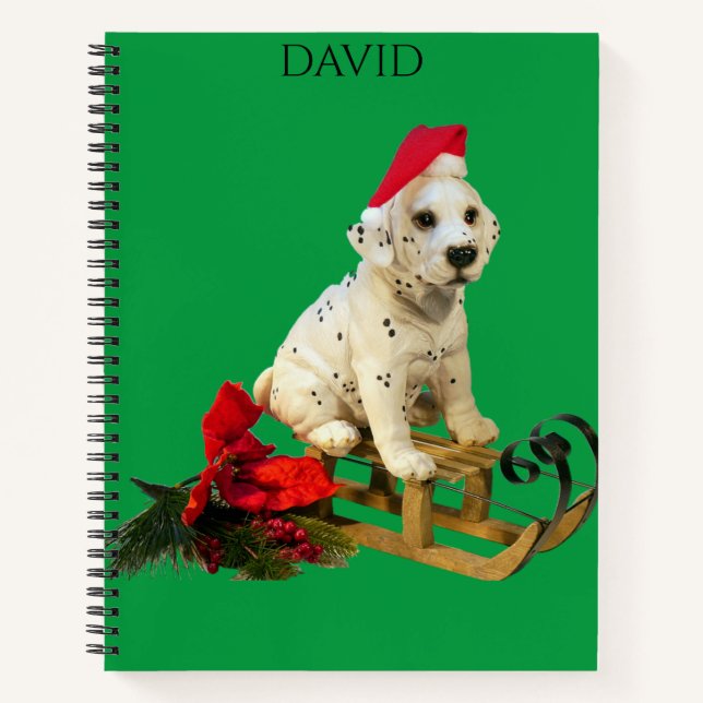 Cuaderno Navidades de dalmación portátil especial personali (Anverso)