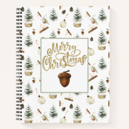 Cuaderno Navidades de Eucalyptus Acorns