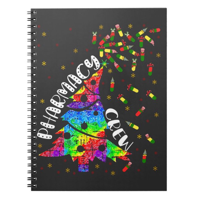 Cuaderno Navidades de farmacia Crew Gracioso regalo de farm (Frente)