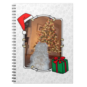 Cuaderno Navidades de fotografía personalizado Santa Hat Ma