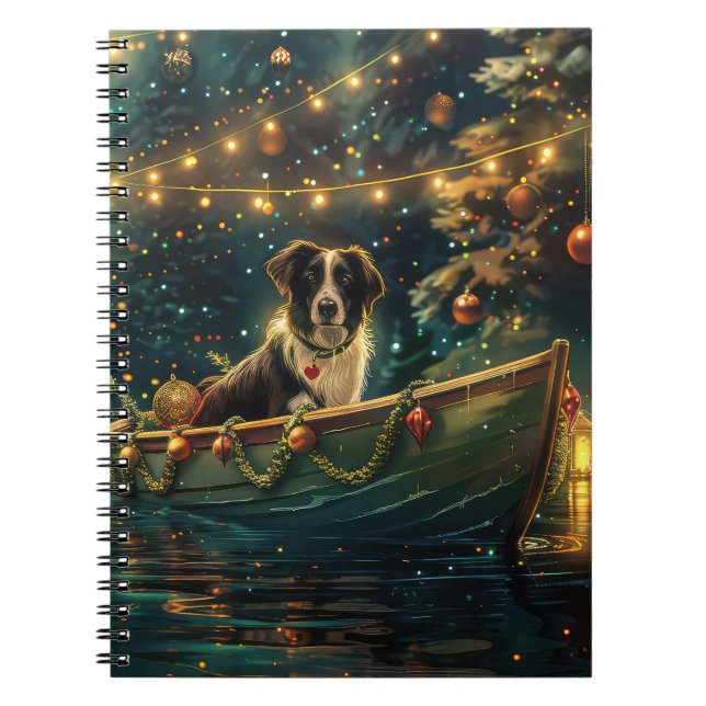 Cuaderno Navidades de Frontera Collie Voyage festivo (Frente)
